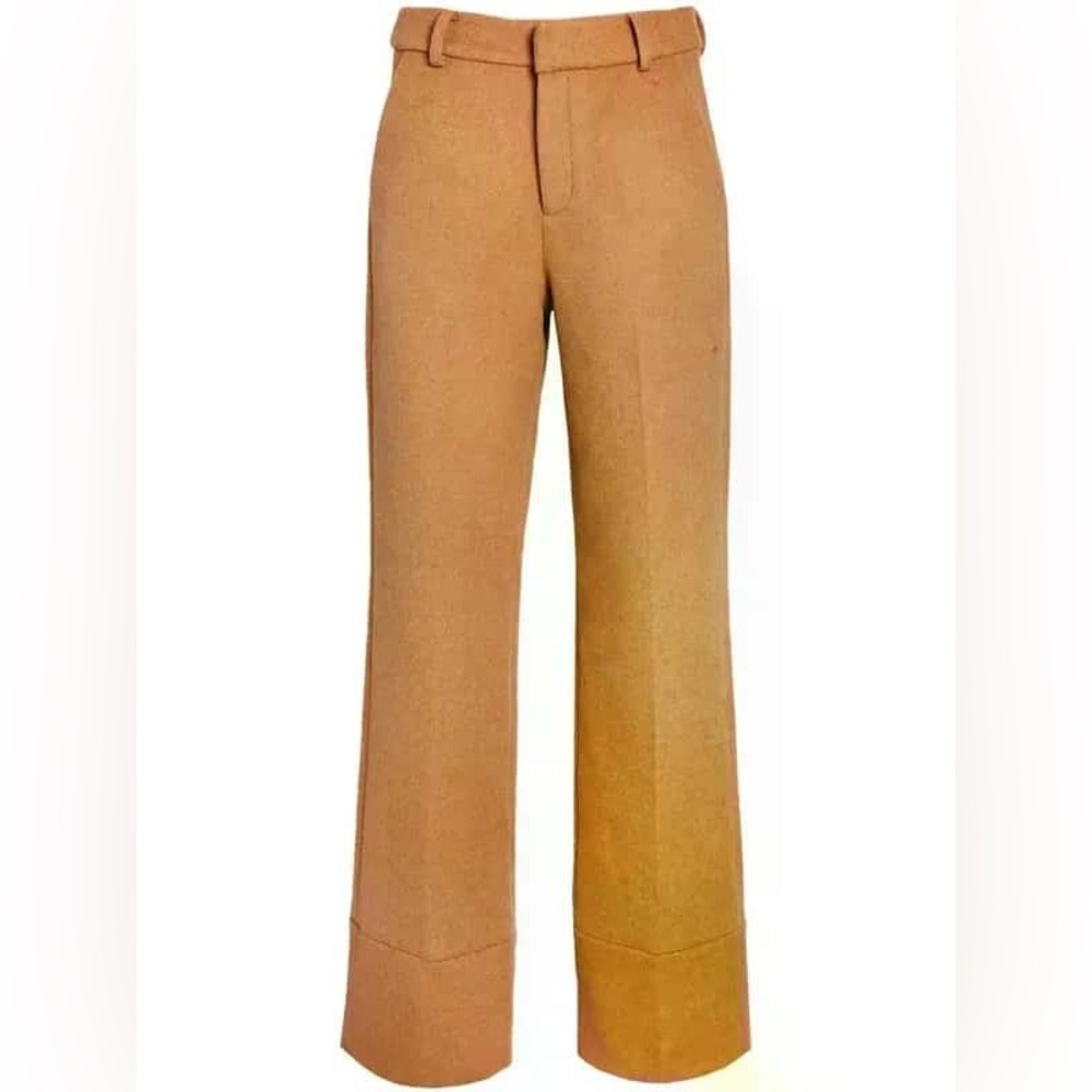 New! SER.O.YA Carmelo Tan Wool Trouser Pants 🤎 Small - Picture 10 of 10